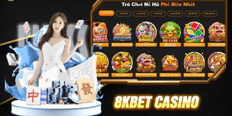 Casino 8KBET có nhiều phòng live