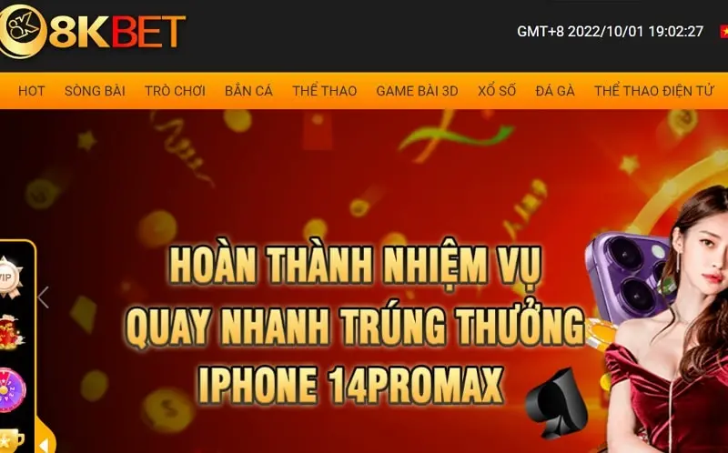 Nhiều chuyên mục cá cược tại 8Kbet